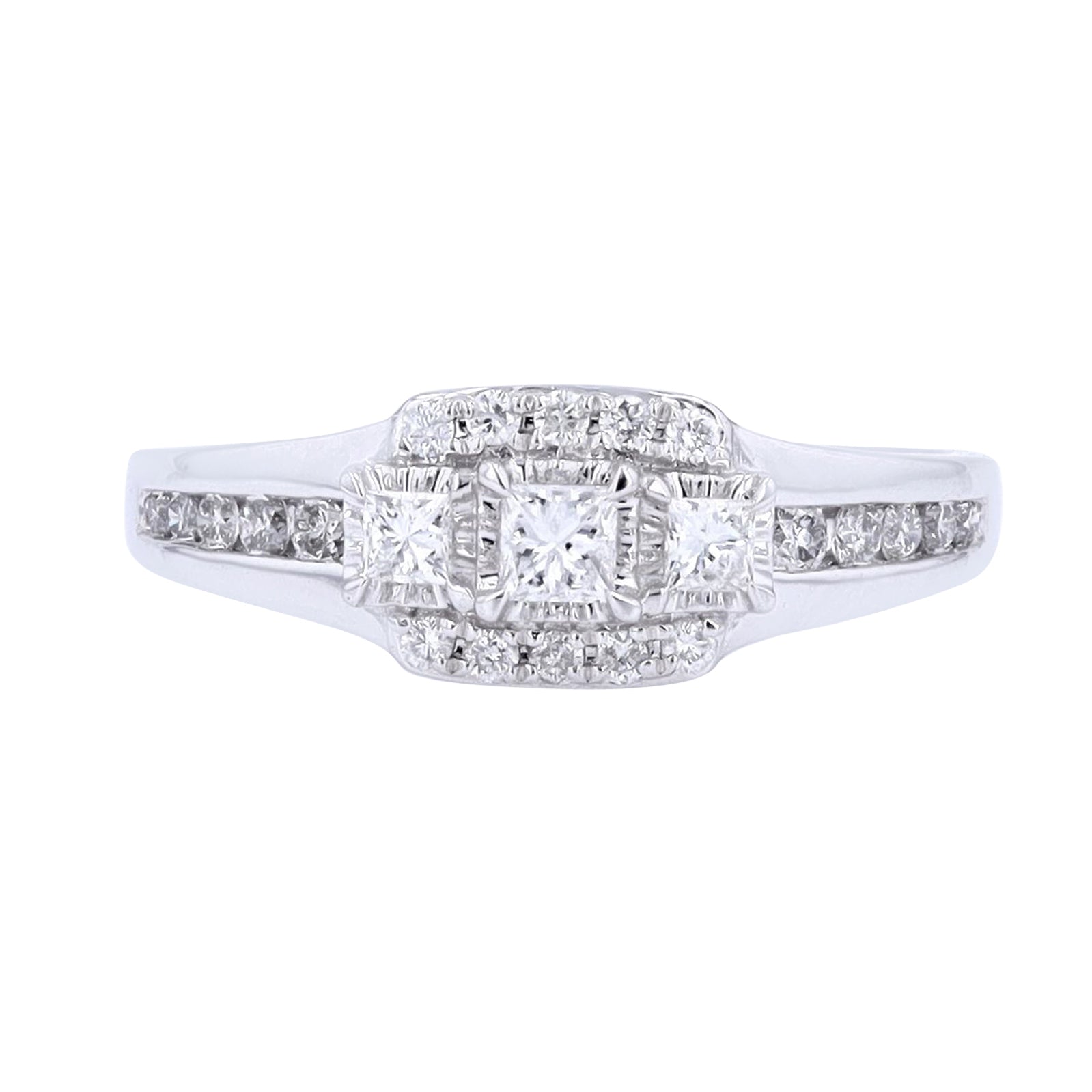 10K WG 1/2 CT Diamond Ring