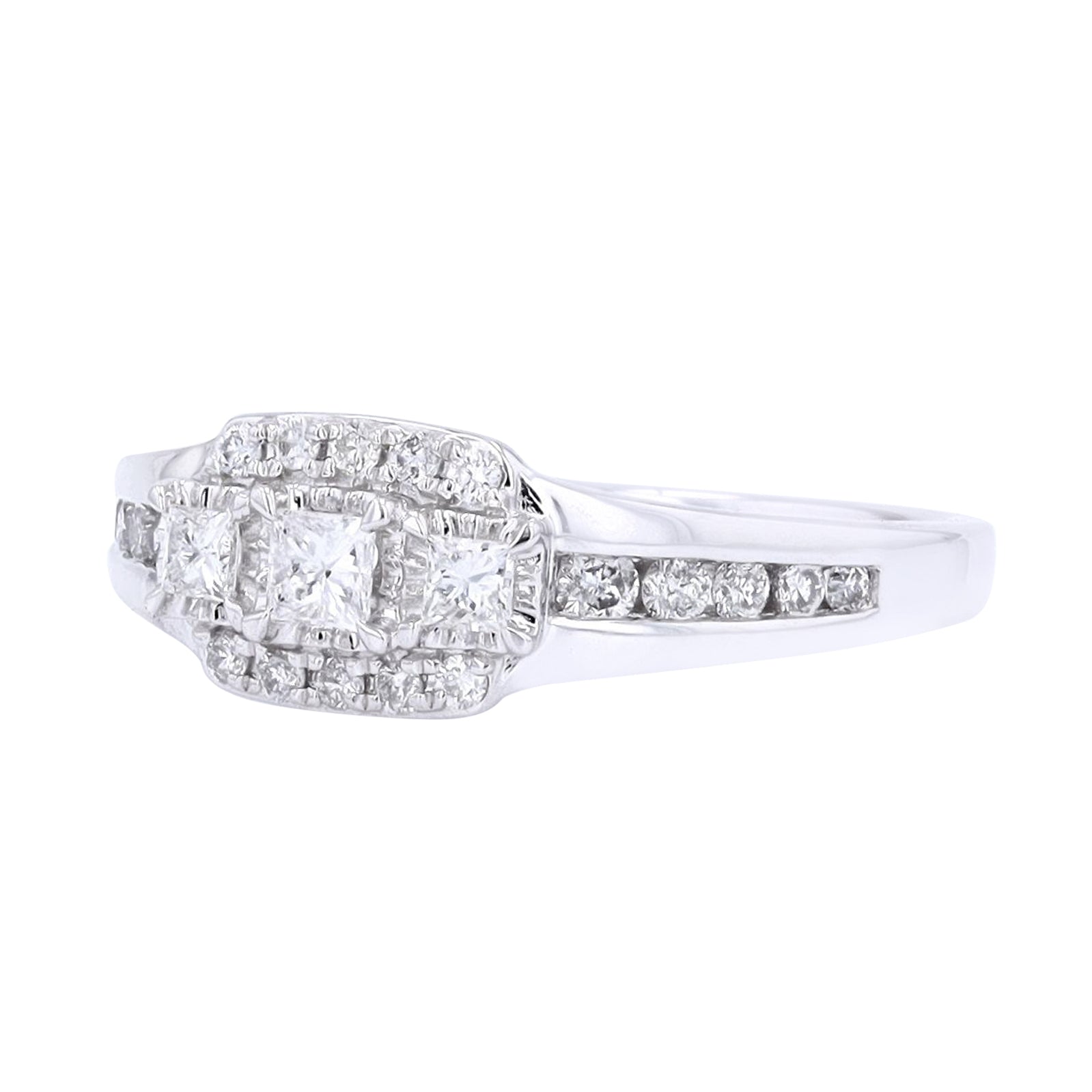 10K WG 1/2 CT Diamond Ring
