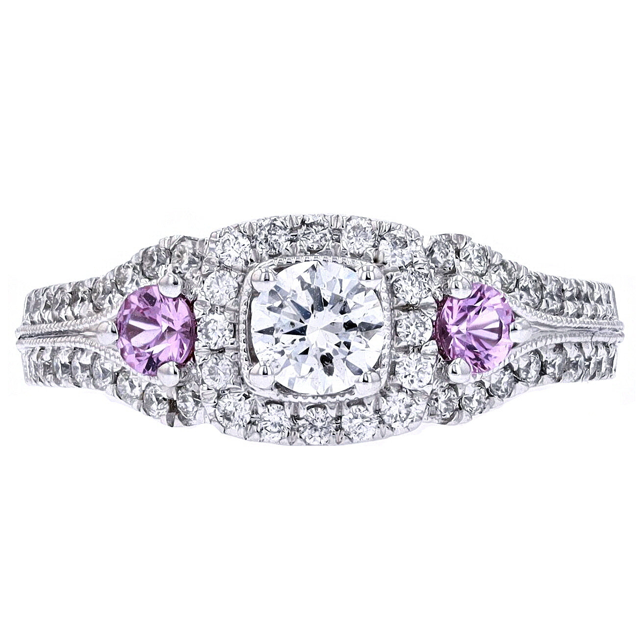 14K WG 1/3 CTR Engagement Ring