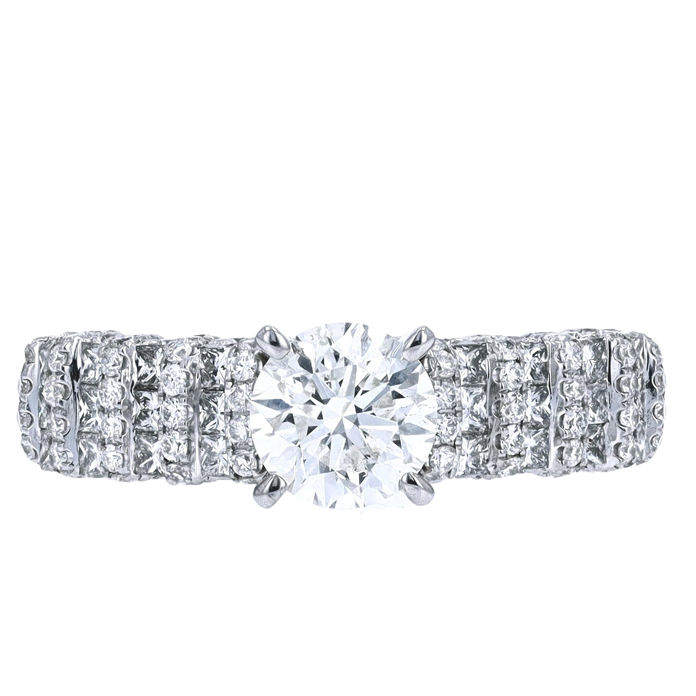 14K WG 1 CTR Engagement Ring