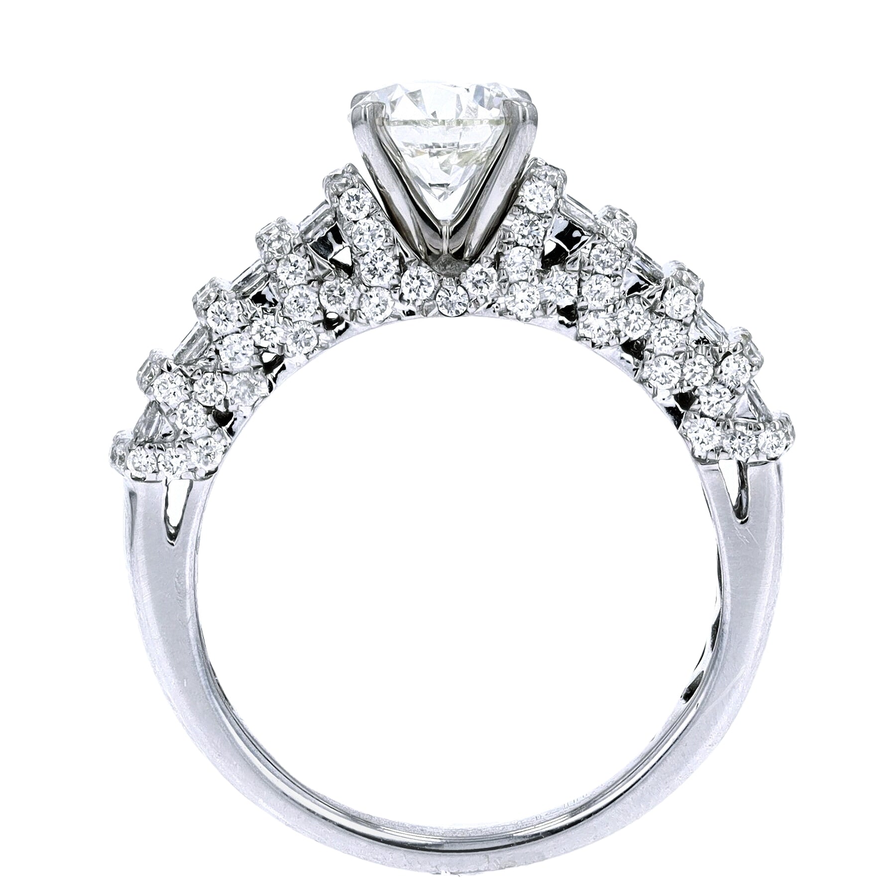 14K WG 1 CTR Engagement Ring