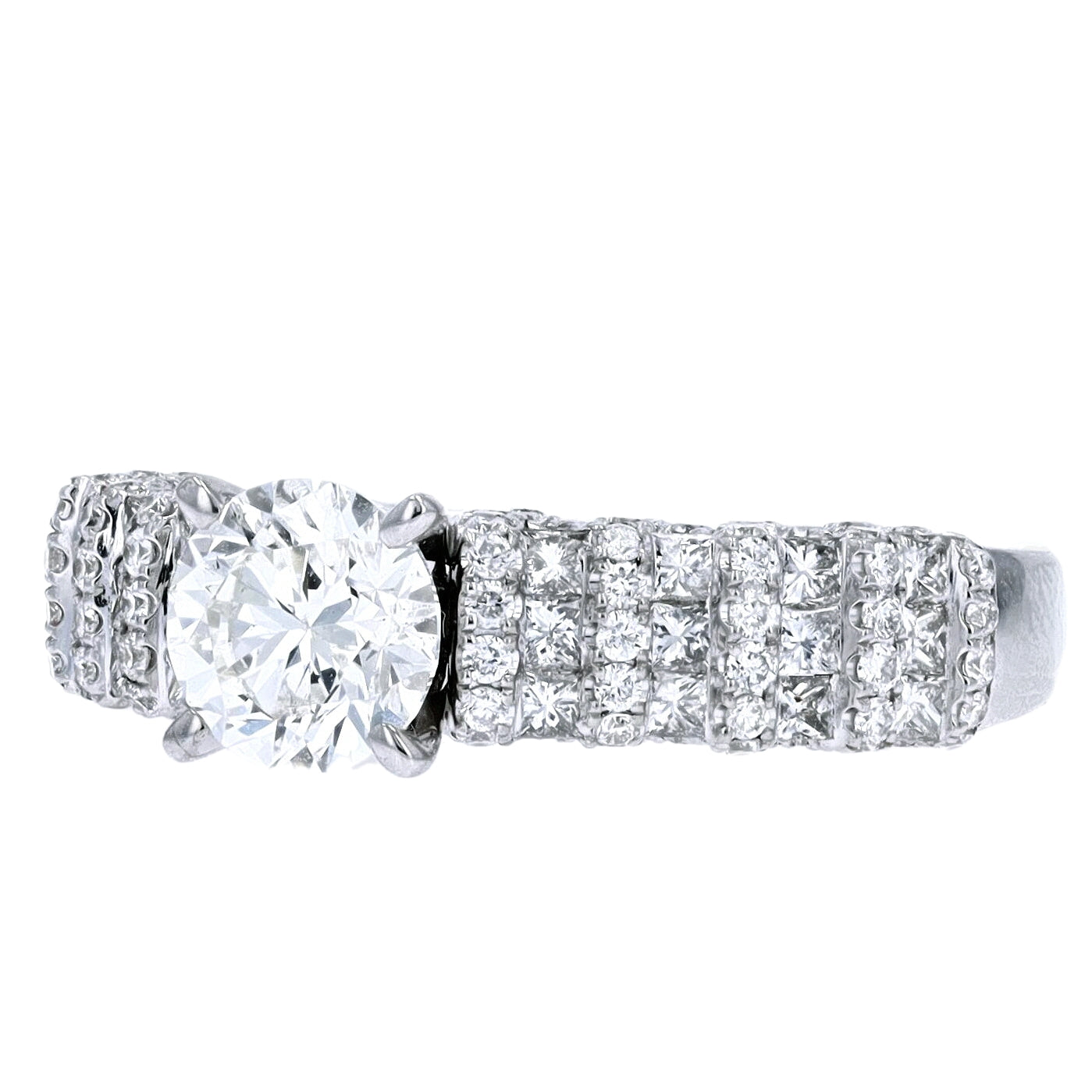 14K WG 1 CTR Engagement Ring
