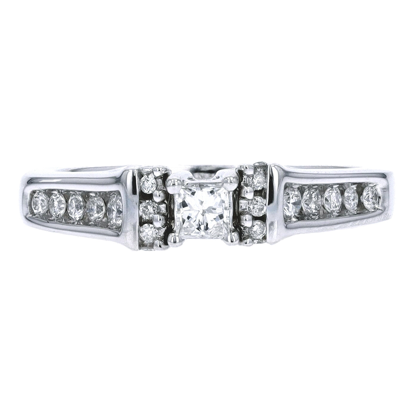 14K WG 1/2 CTW Engagement Ring