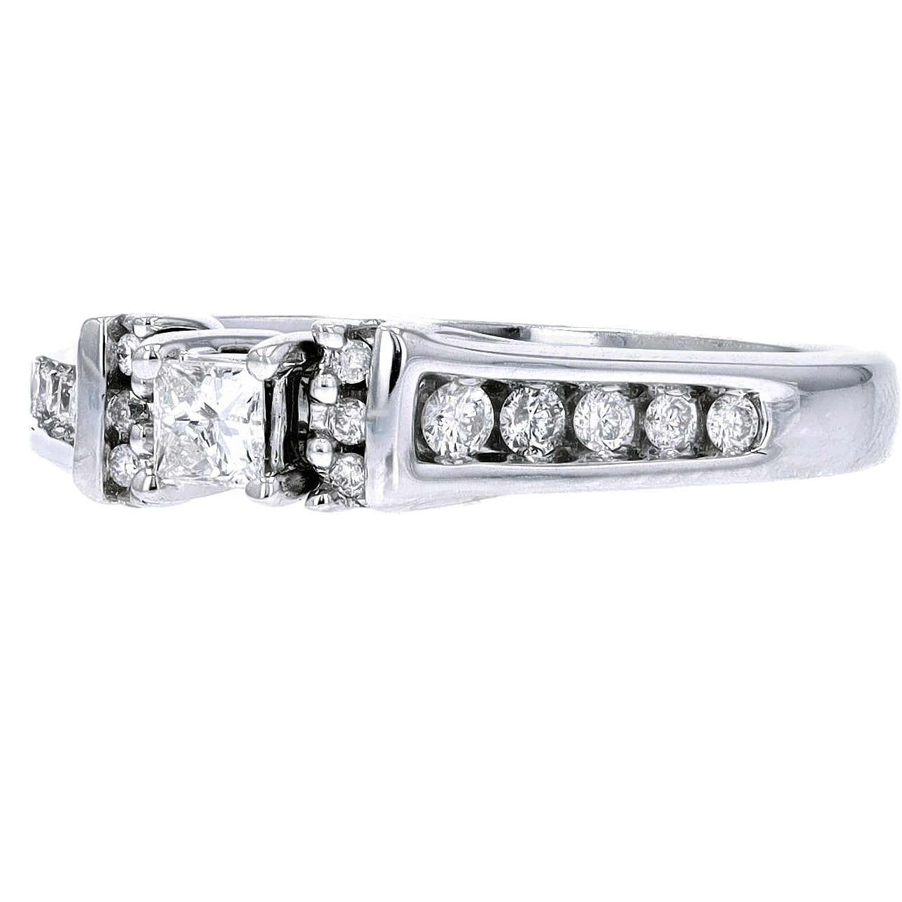 14K WG 1/2 CTW Engagement Ring