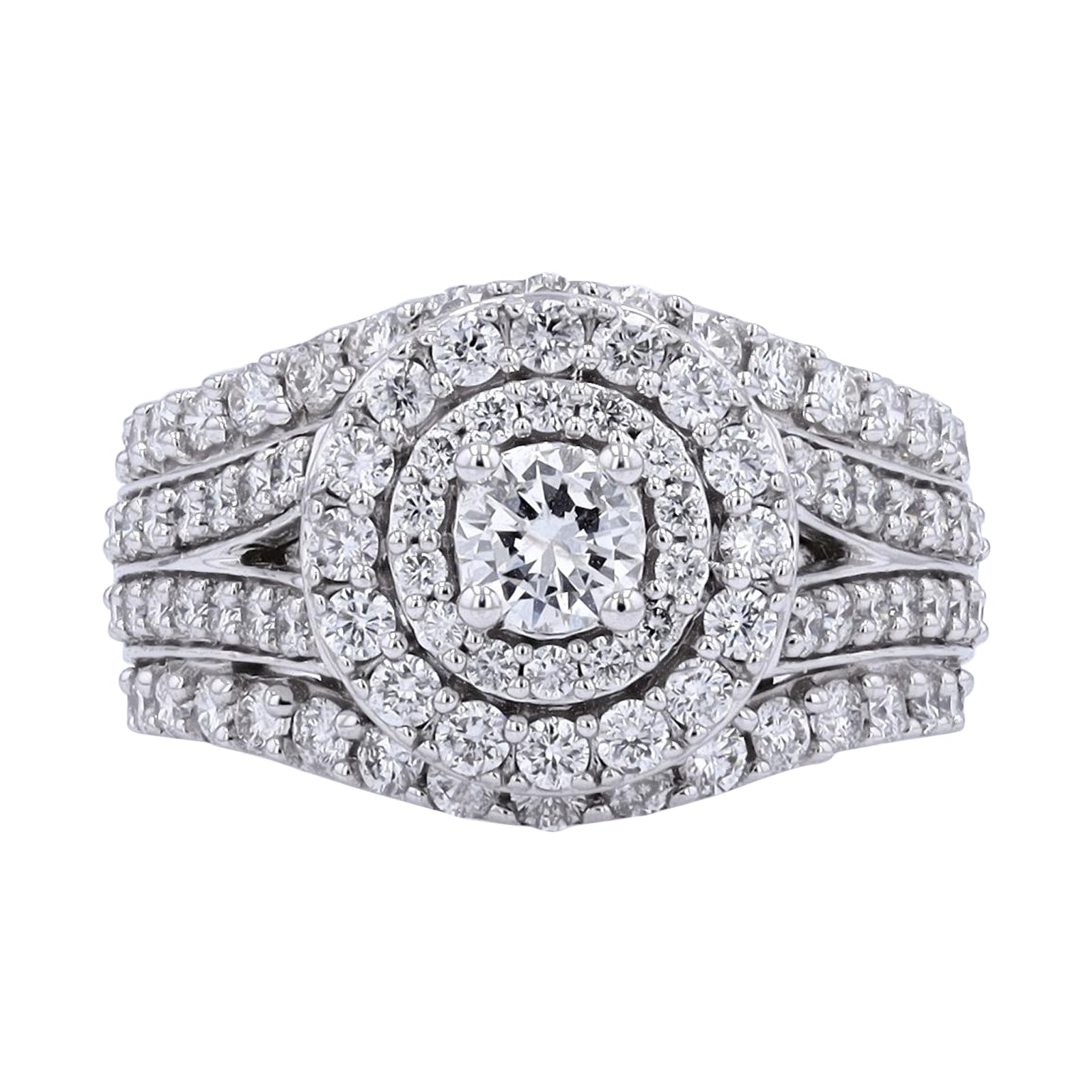 14K WG 2 CTW Diamond Engagement Ring