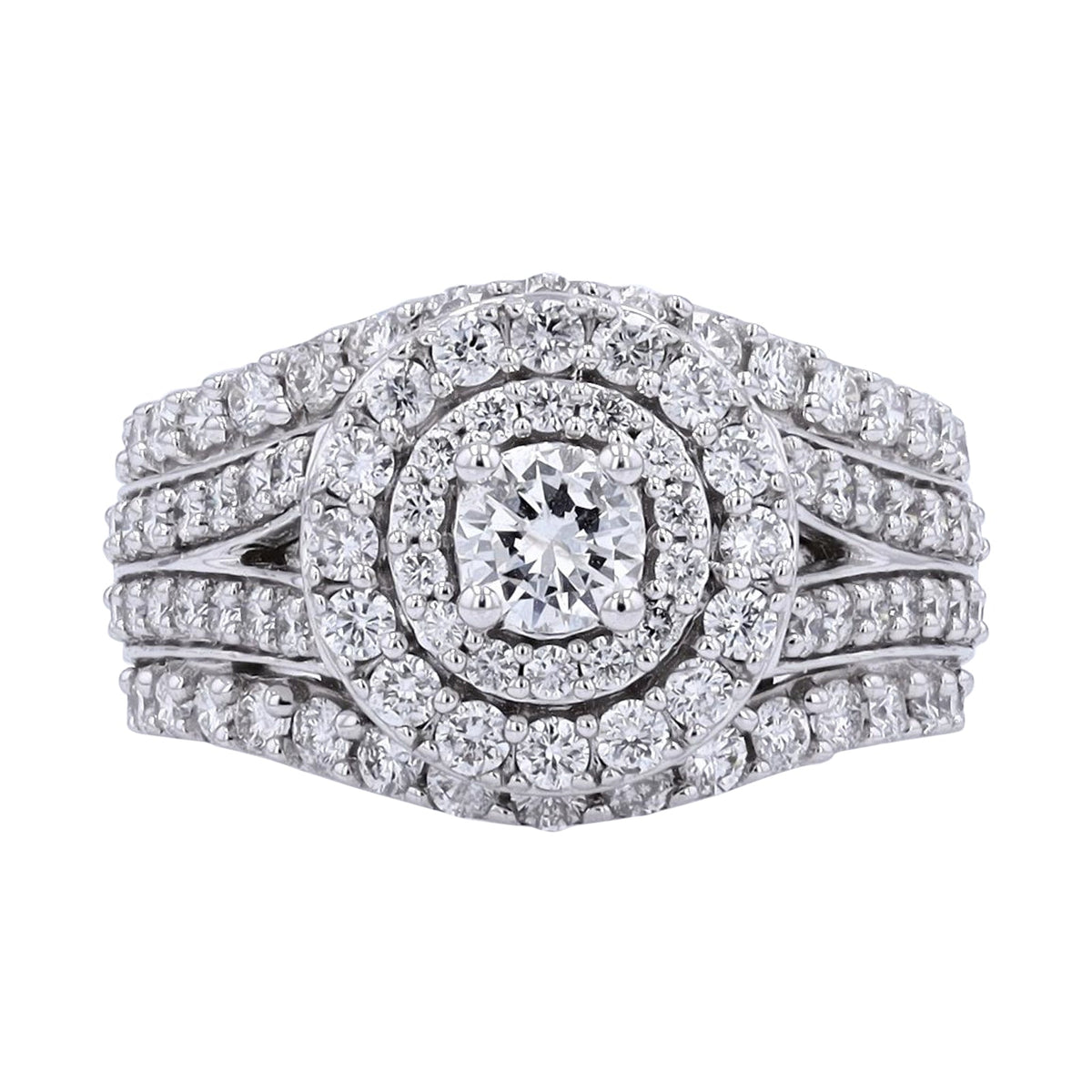 14K WG 2 CTW Diamond Engagement Ring