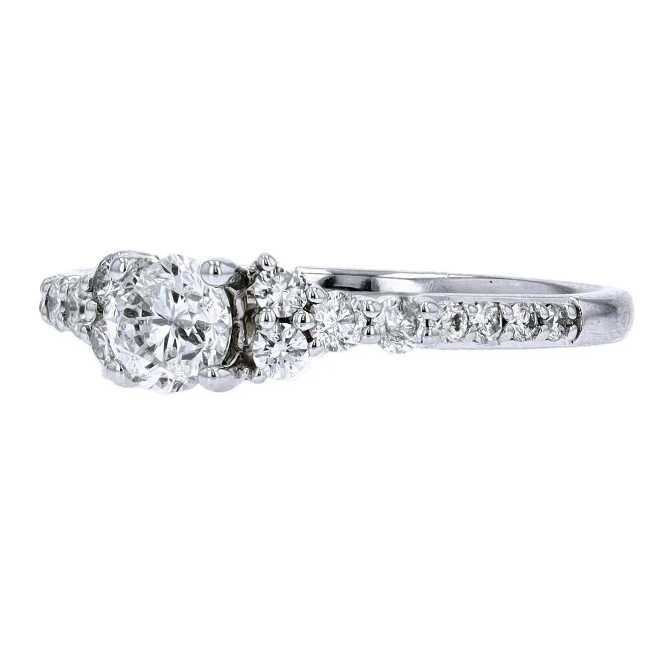 14K WG 2/5 CTR Engagement Ring