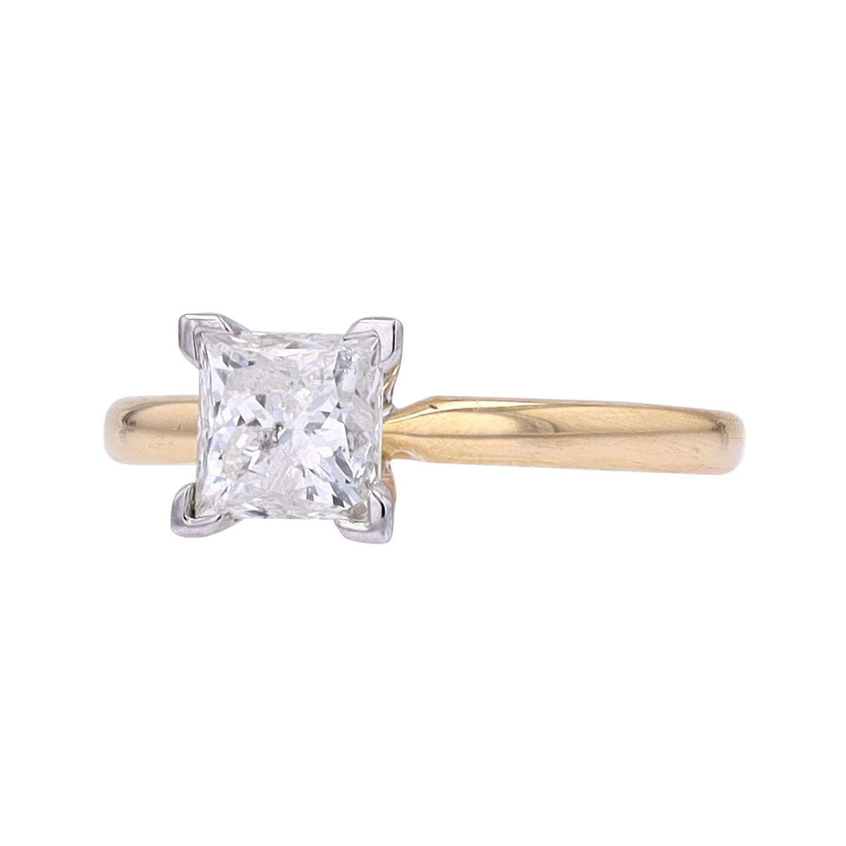 14K YG 1 CT Diamond Engagement Ring