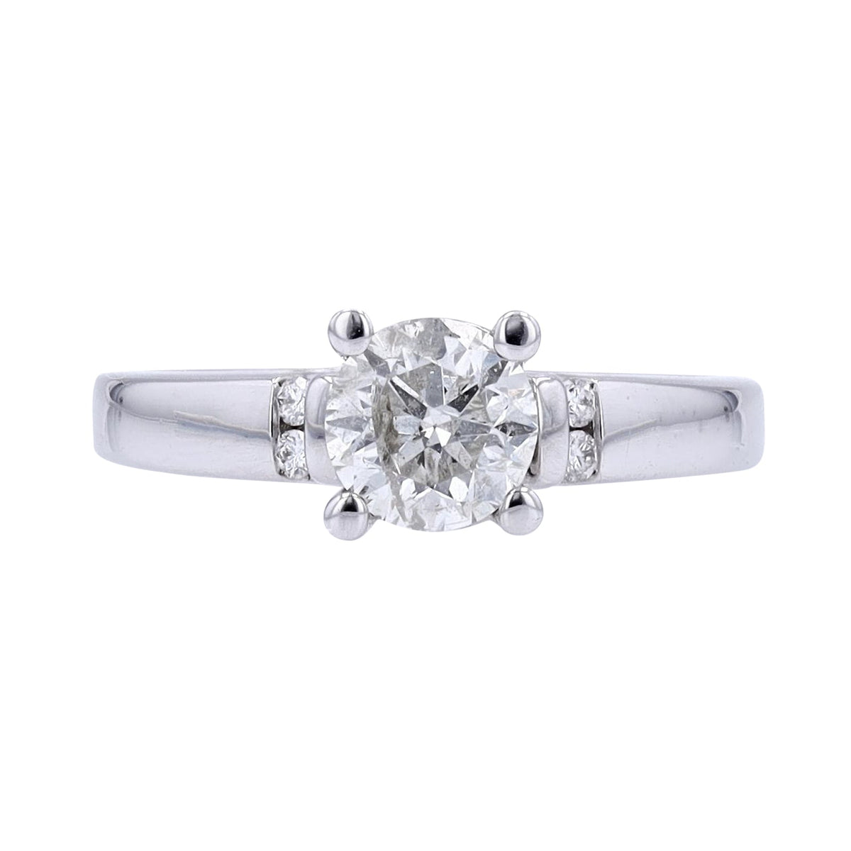 14K WG 1 CTR Diamond Engagement Ring