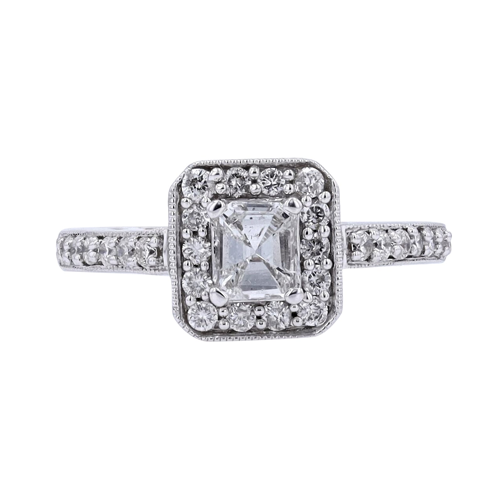 14K WG .57 CTR Diamond Engagement Ring
