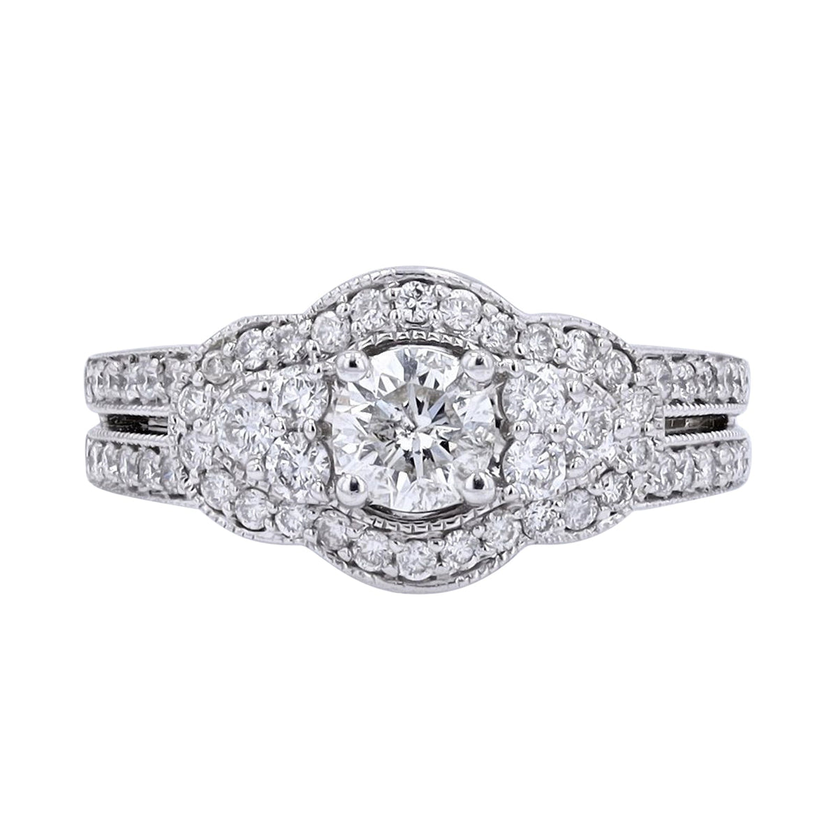 14K WG 1/2 CTR Engagement Ring