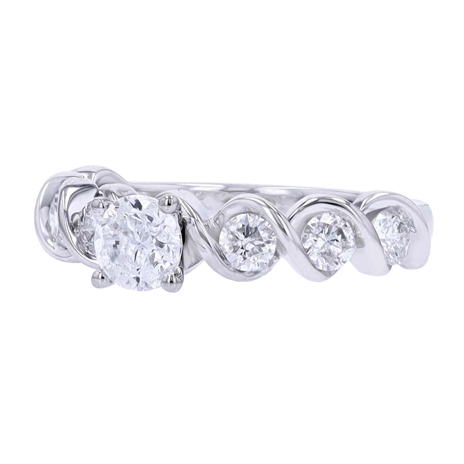 14K WG 1/2 CTR Engagement Ring