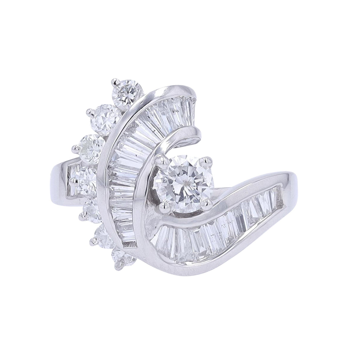 PT900 0.56 CT RBC Center Engagement Ring
