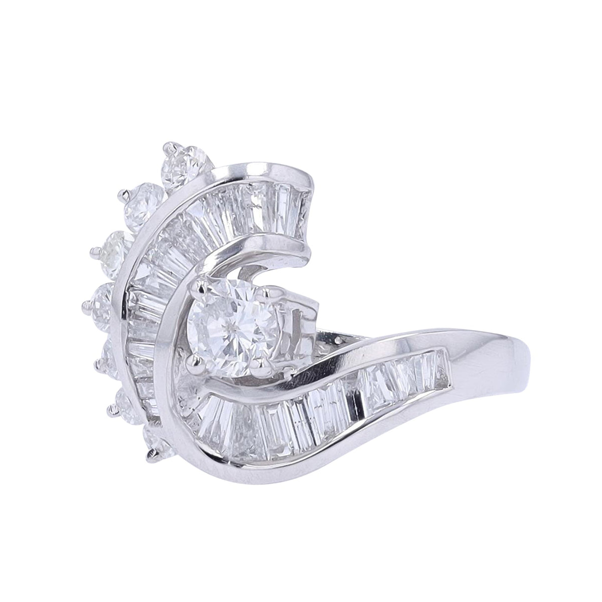PT900 0.56 CT RBC Center Engagement Ring