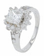 PT950 0.94 CT Center Engagement Ring
