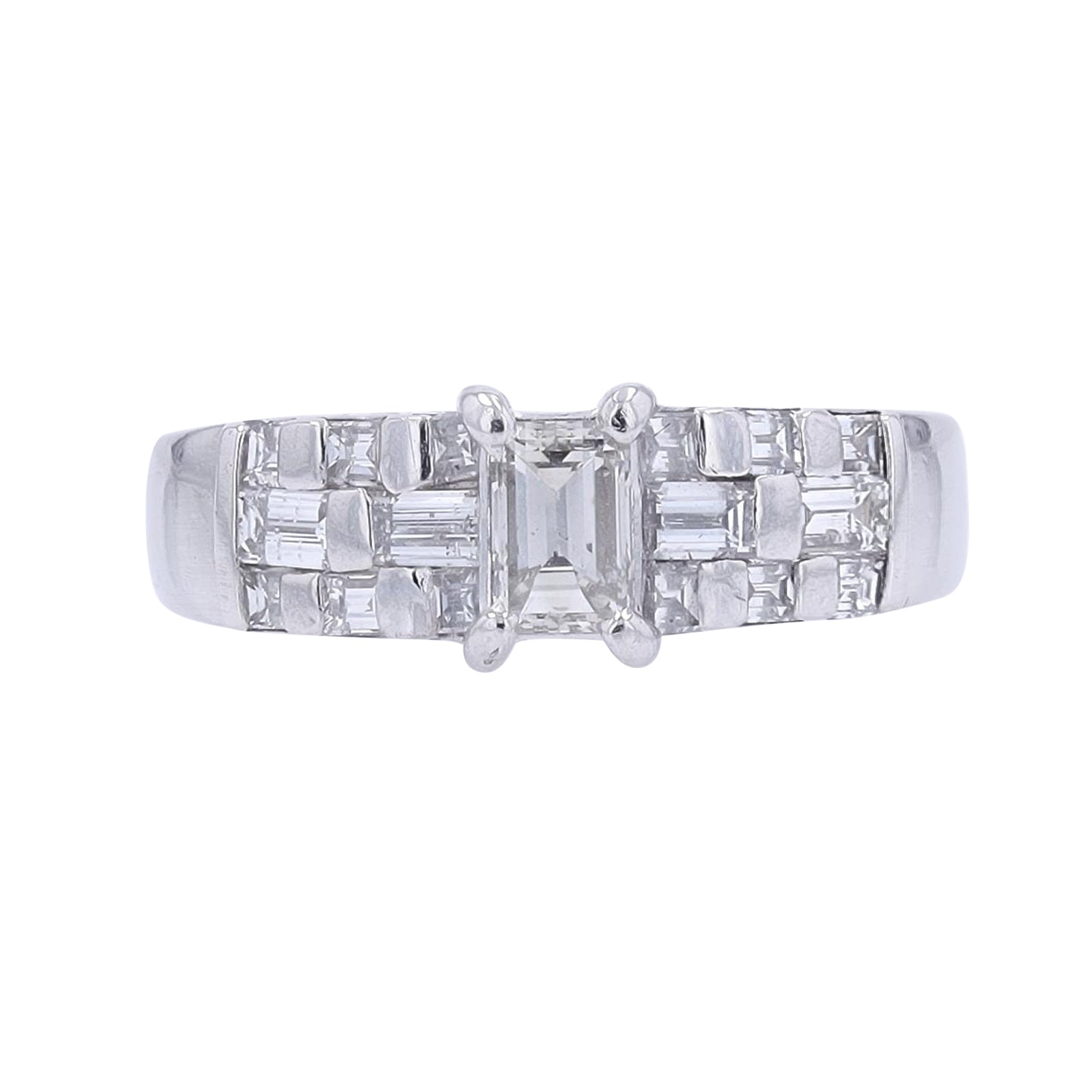 PT900 1.06 CT Diamond Engagement Ring