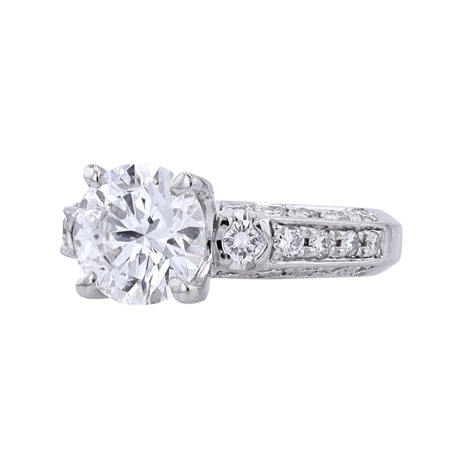 PT900 2.18 CTR Diamond Solitaire Engagement Ring