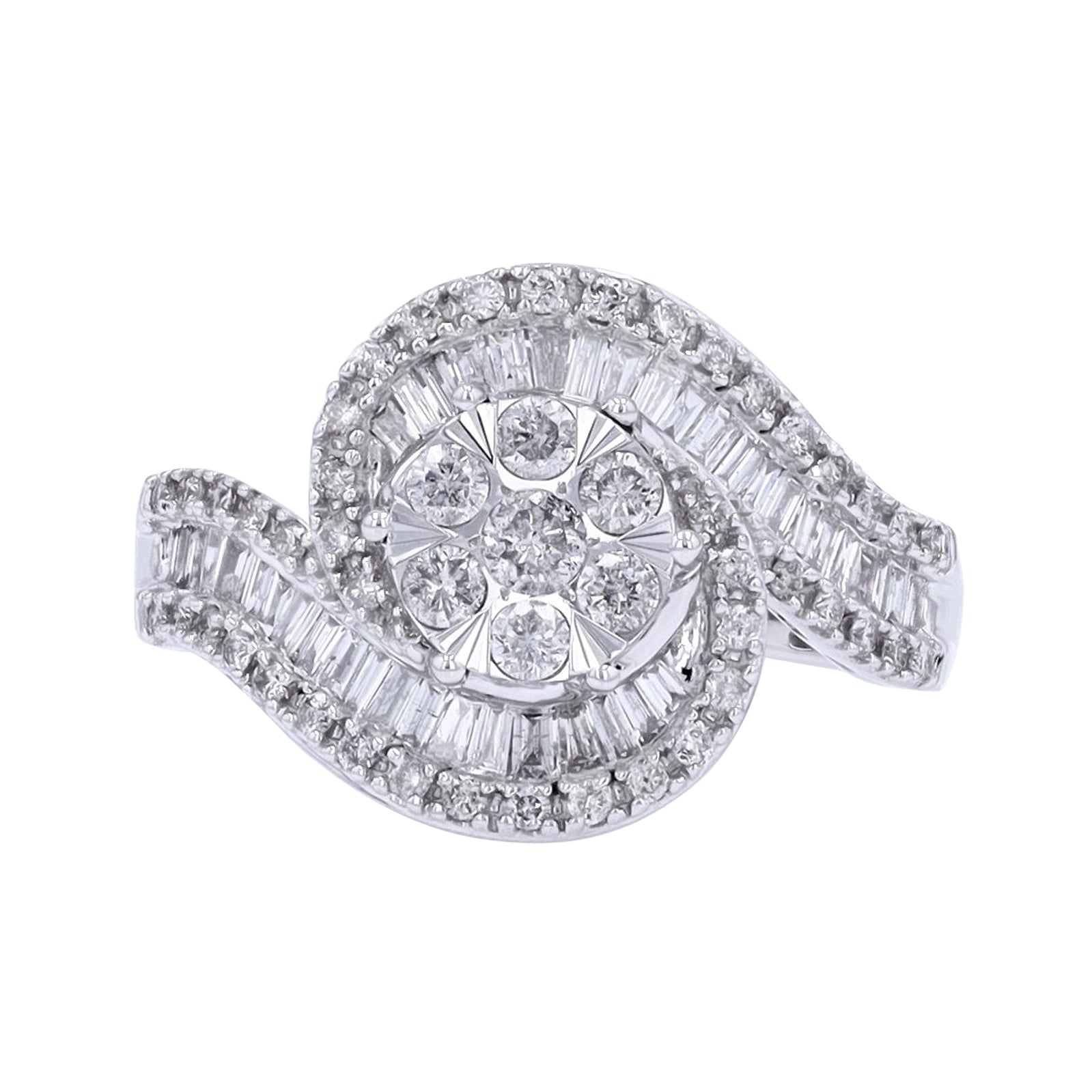10K WG 1 CTW Diamond Ring