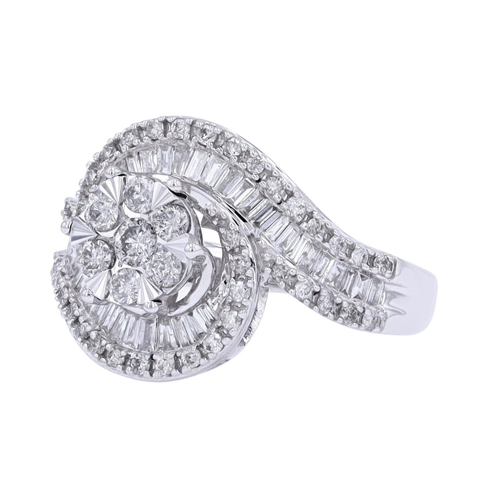 10K WG 1 CTW Diamond Ring