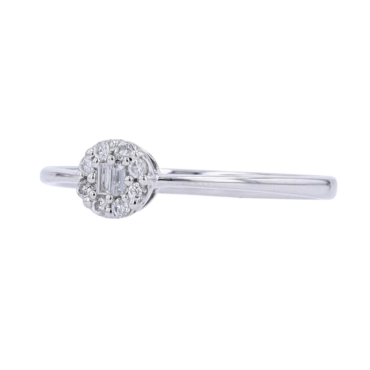 14K WG Diamond Cluster Ring