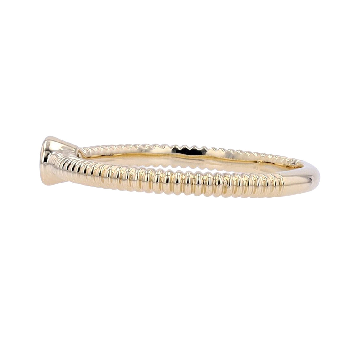 10K YG Bezel Set Solitaire Ring