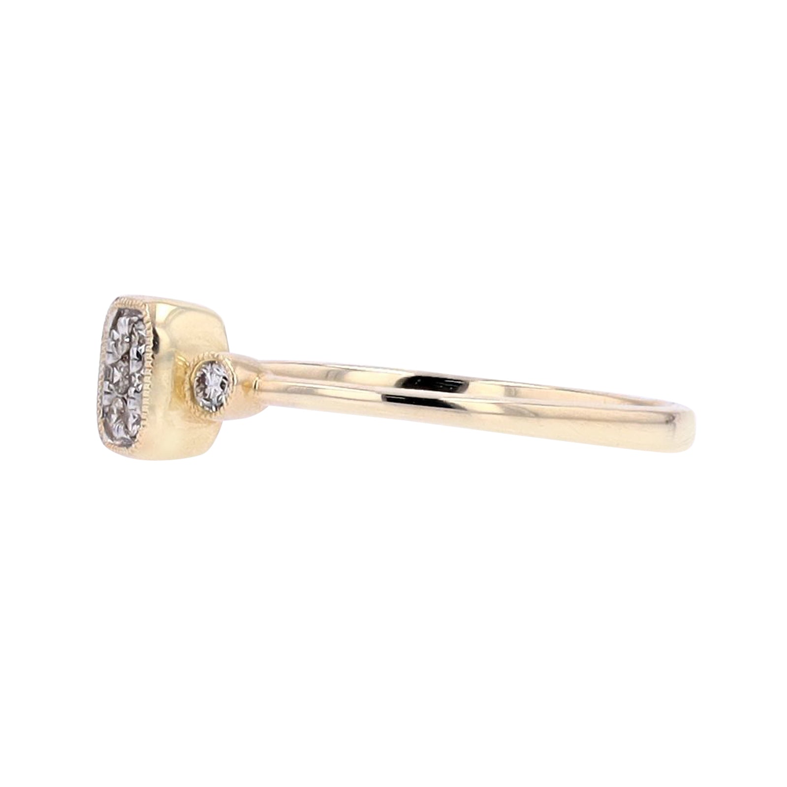14K YG .11 CT Diamond Ring