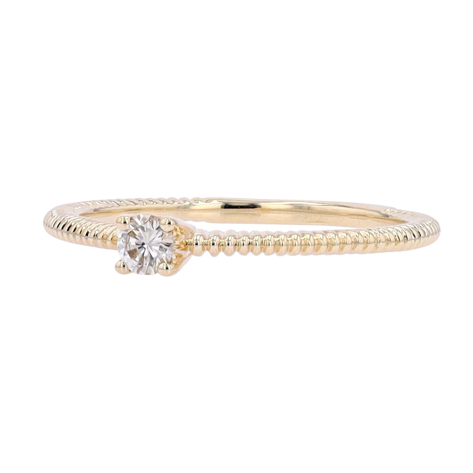 14K Diamond Solitaire Ring<p><strong>More Colors Available</p></strong>