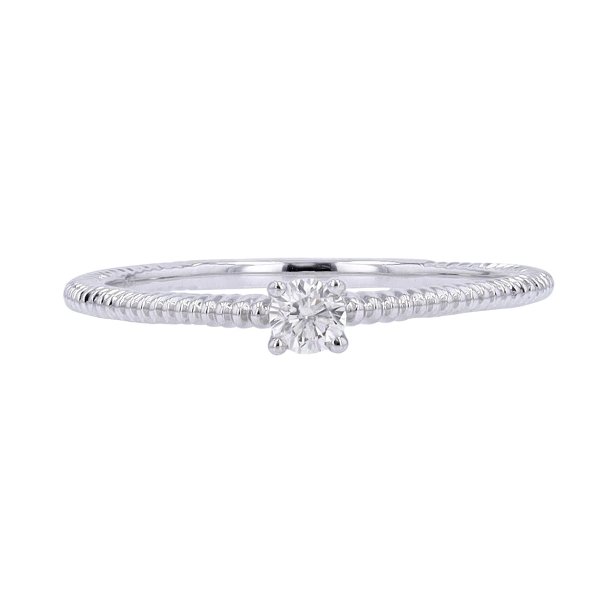 14K Diamond Solitaire Ring<p><strong>More Colors Available</p></strong>