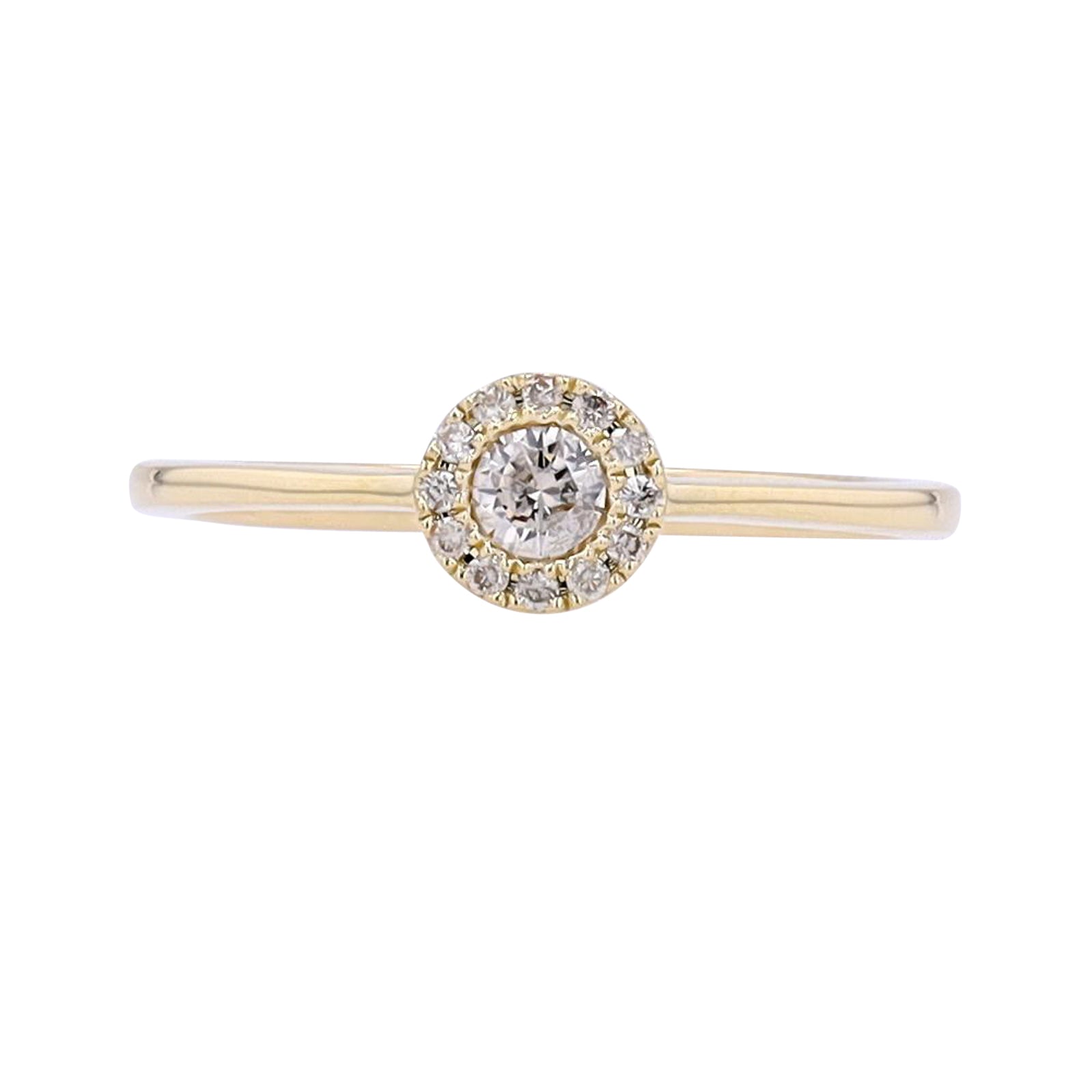 14K Halo Engagement Ring<p><strong>More Colors Available</p></strong>