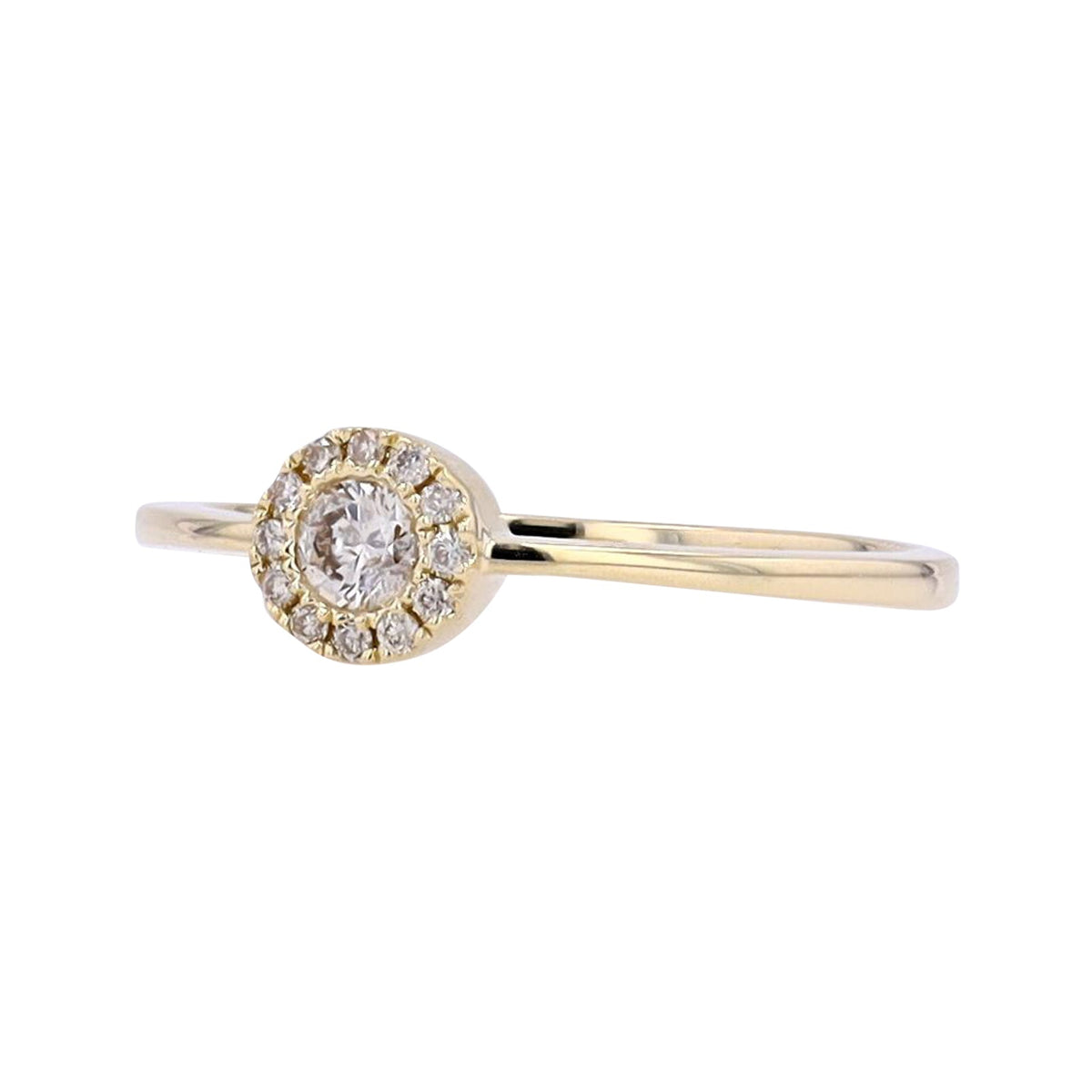 14K Halo Engagement Ring<p><strong>More Colors Available</p></strong>