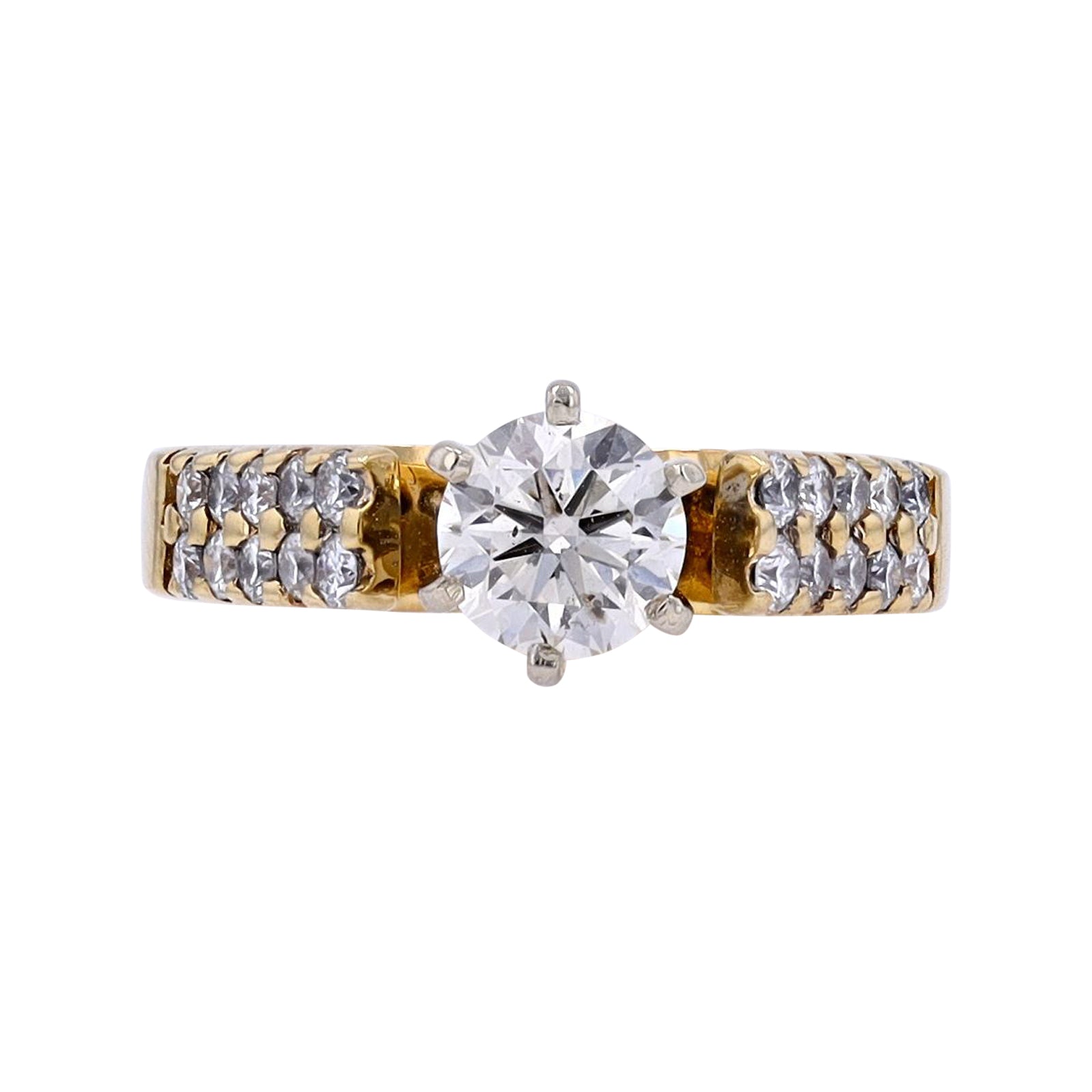 14K YG .70 CTR Diamond Engagement Ring