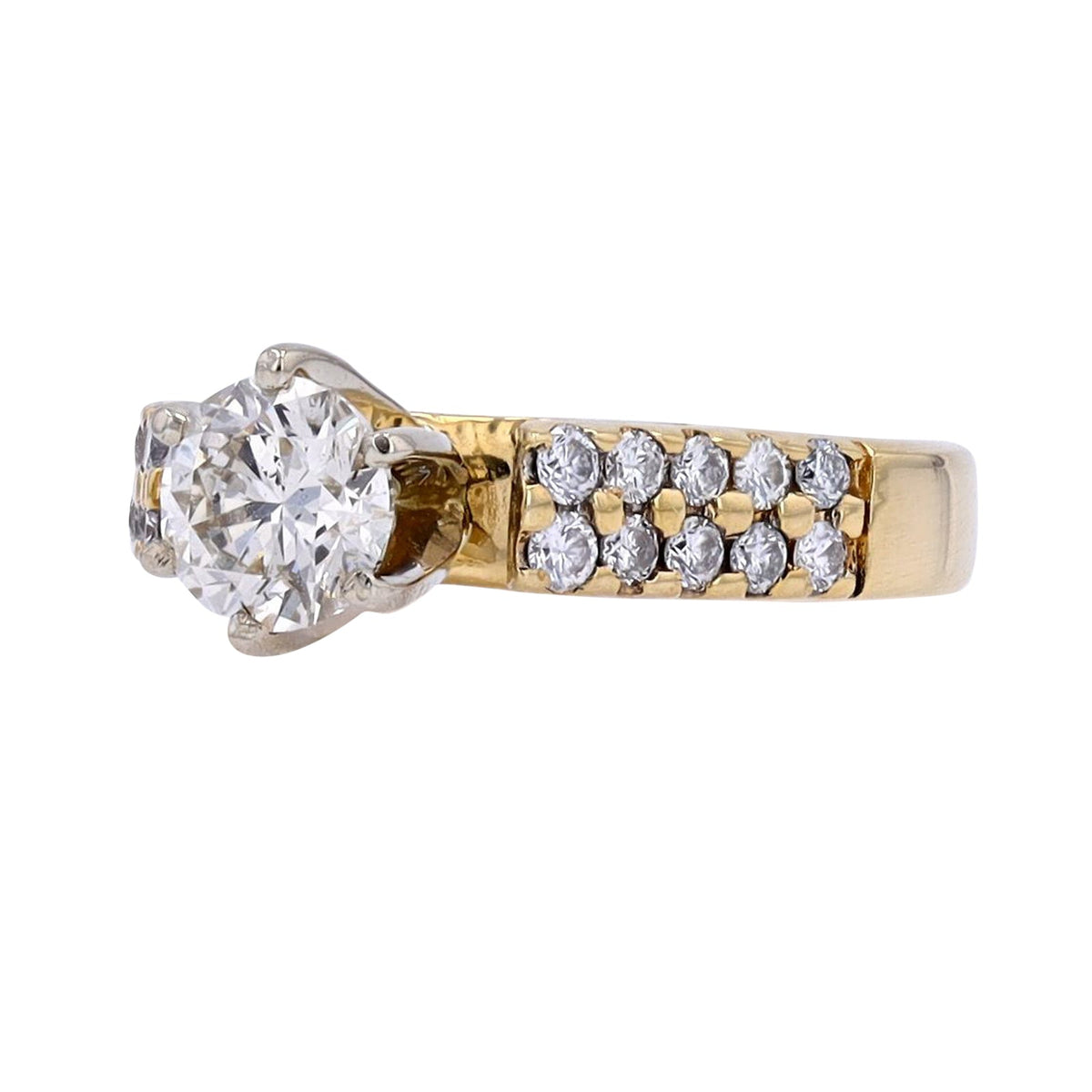 14K YG .70 CTR Diamond Engagement Ring