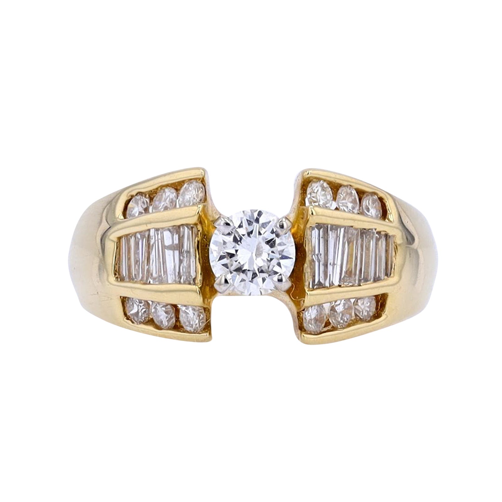 14K YG 0.35 CTR Engagement Ring