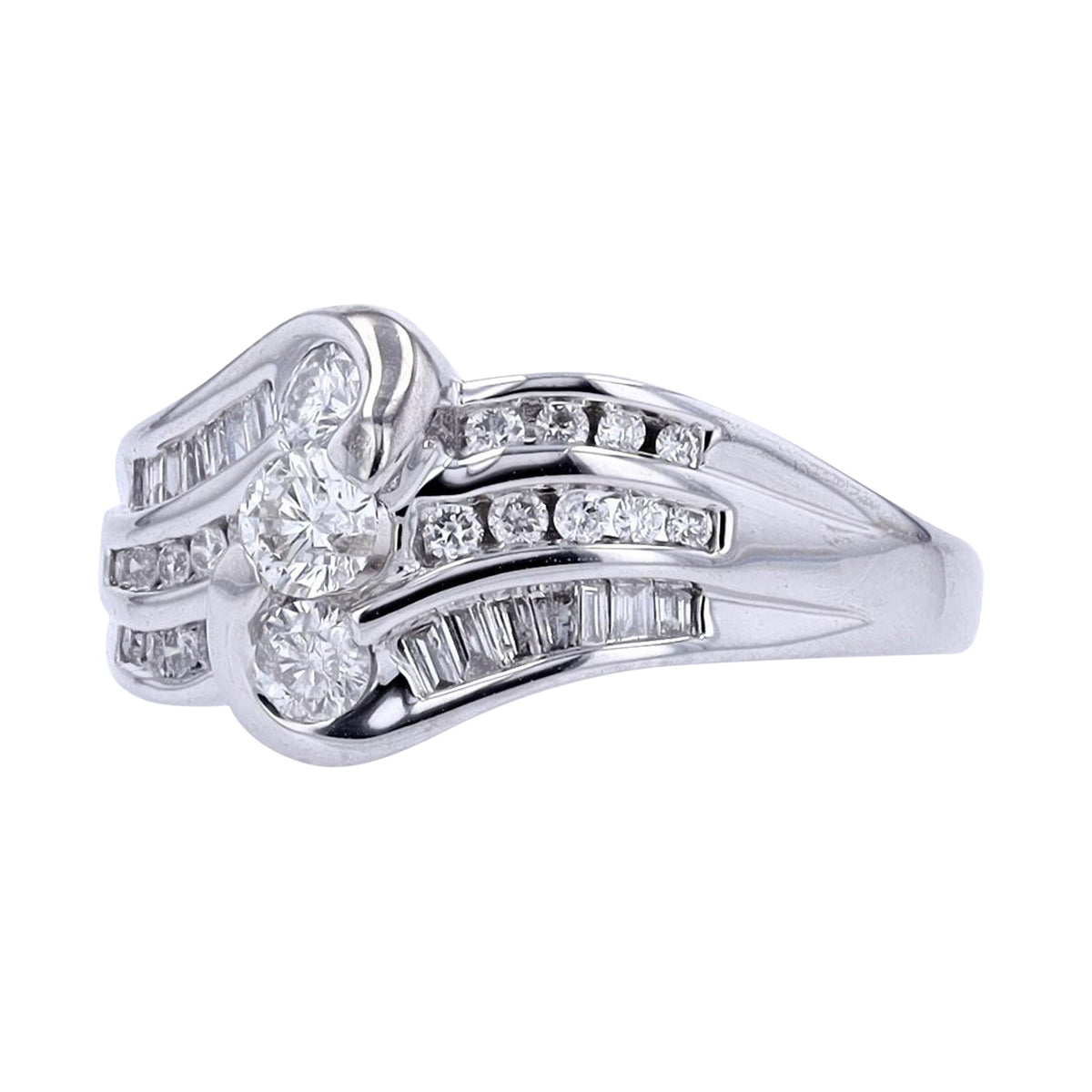14K WG 0.75 CTW Diamond Engagement Ring