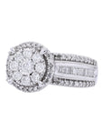 10K WG 1 CTW Diamond Cluster Ring