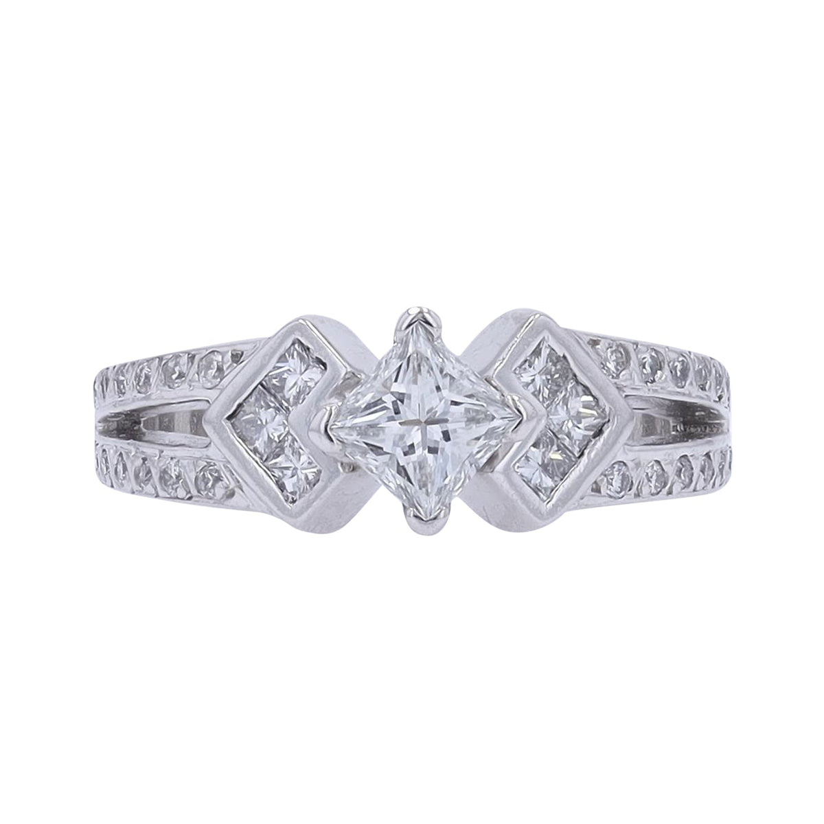 14K WG 0.45 CT Center Engagement Ring