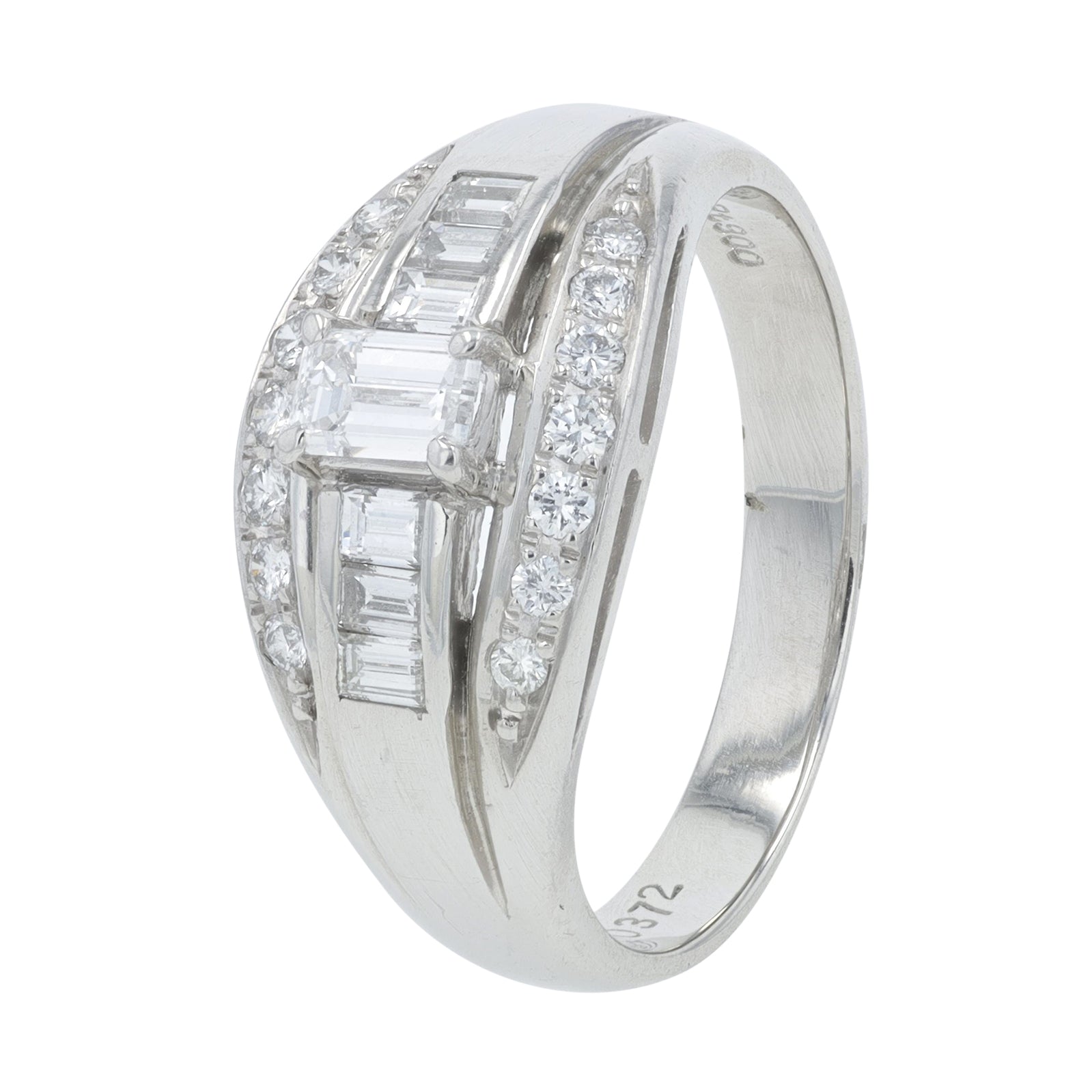 PT900 .62 CTW Diamond Ring