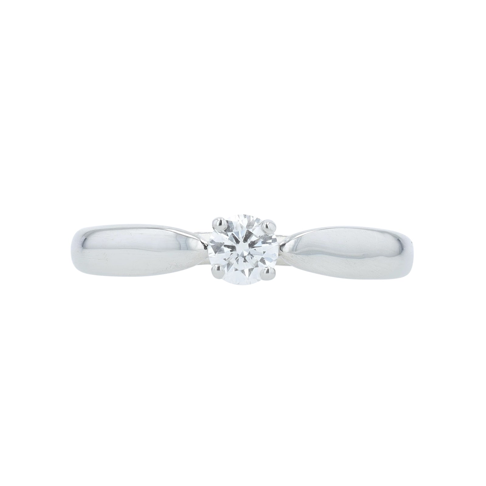 PT950 Tiffany & Co Harmony 0.20 CT Diamond Solitaire Engagement Ring<p><strong>Comes with Paperwork</p></strong>