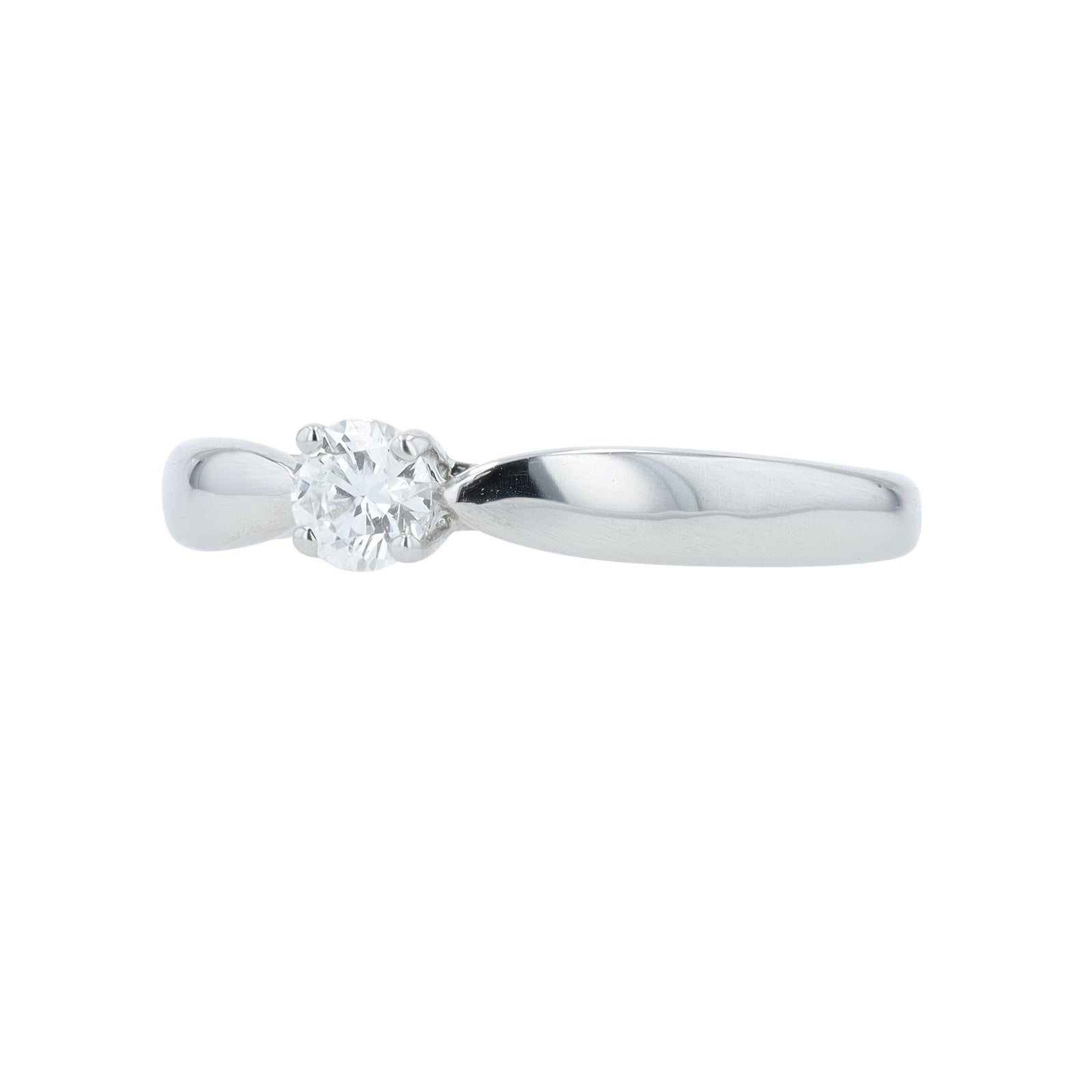 PT950 Tiffany & Co Harmony 0.20 CT Diamond Solitaire Engagement Ring<p><strong>Comes with Paperwork</p></strong>