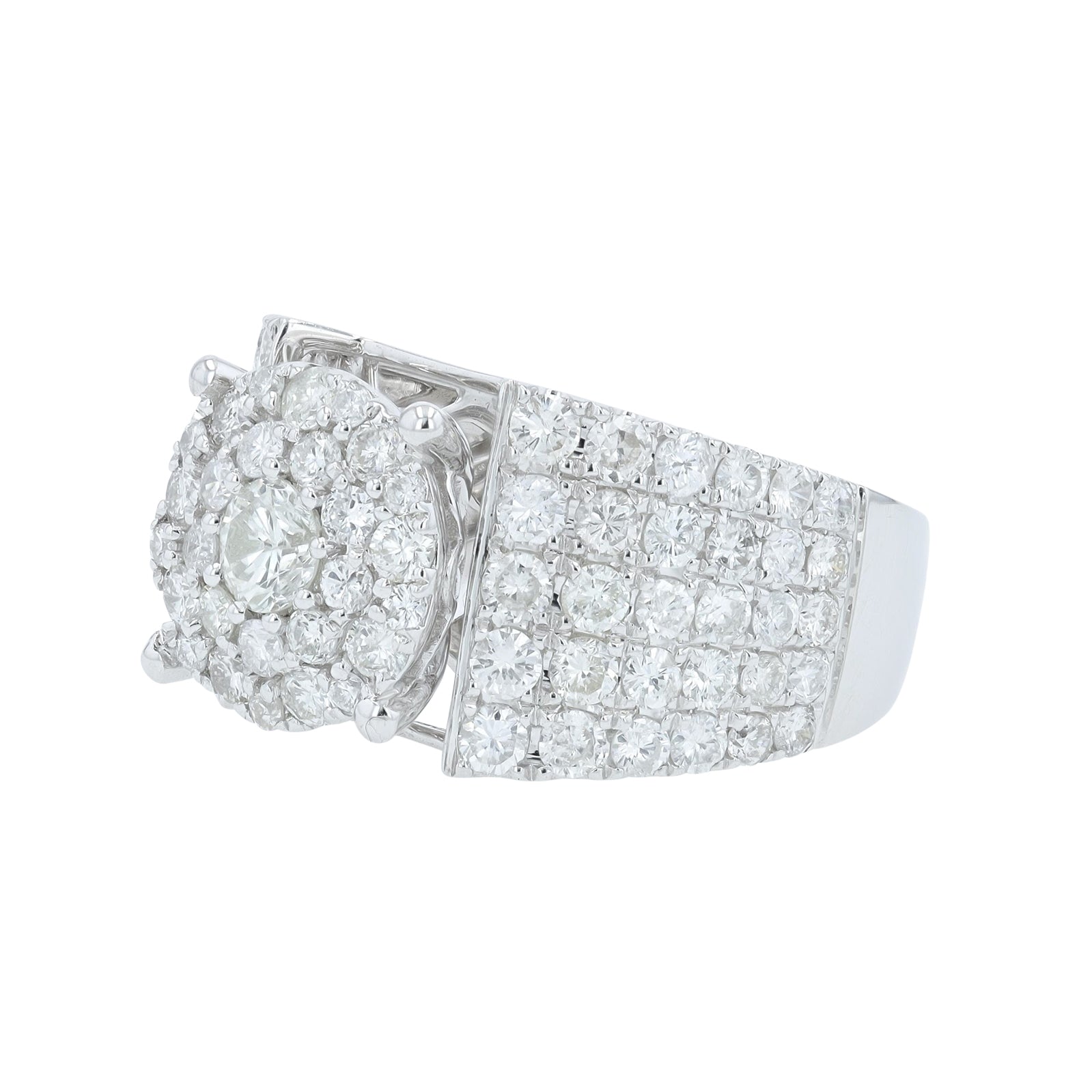 14K WG 2.55 CT Diamond Engagement Ring