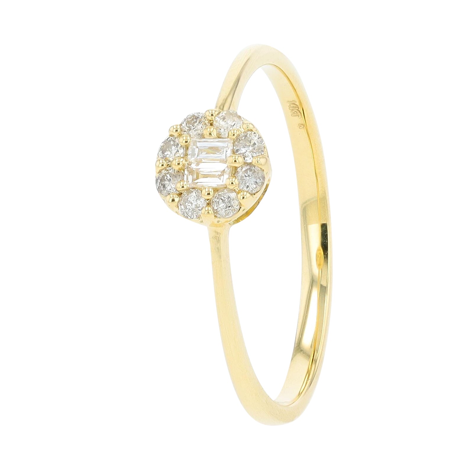 14K 0.15 CT Diamond Halo Ring<p><strong>More Colors Available</p></strong>