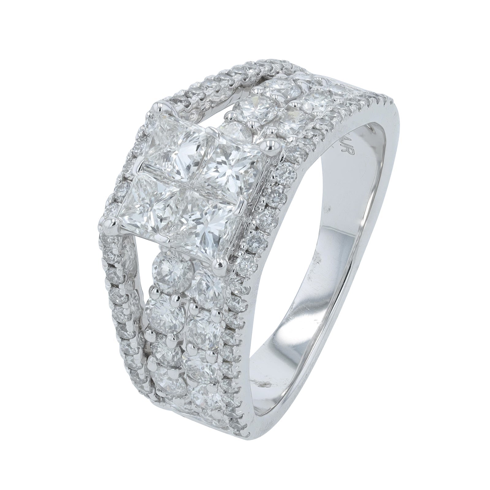 14K WG 2.75 CTW Diamond Engagement Ring