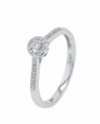 10K WG .12 CTW Diamond Engagement Ring