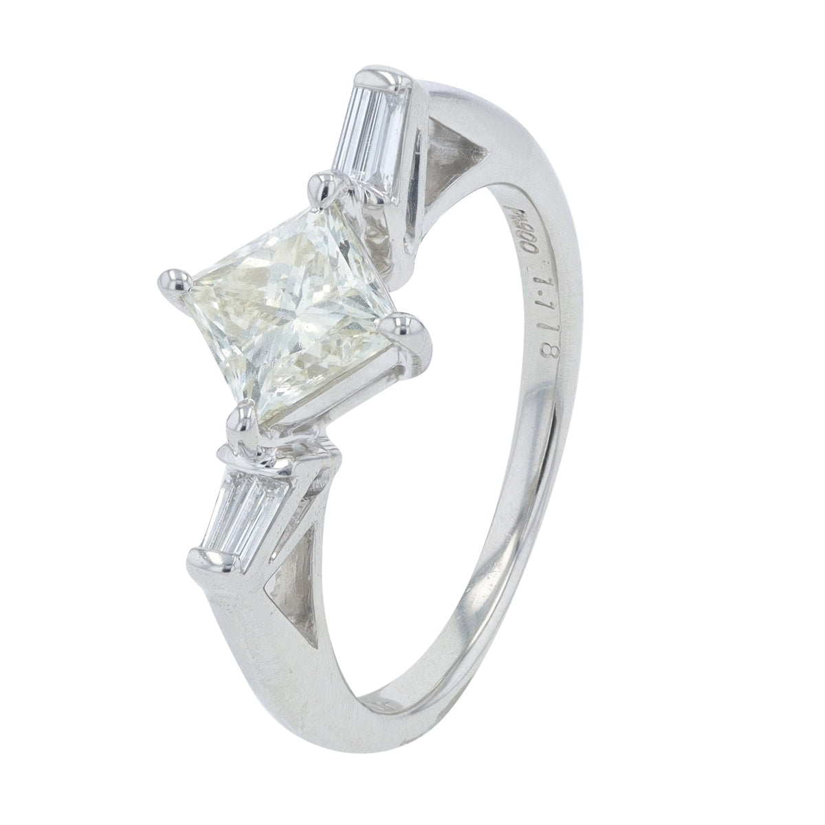 PT900 1.218 CTW Diamond Engagement Ring