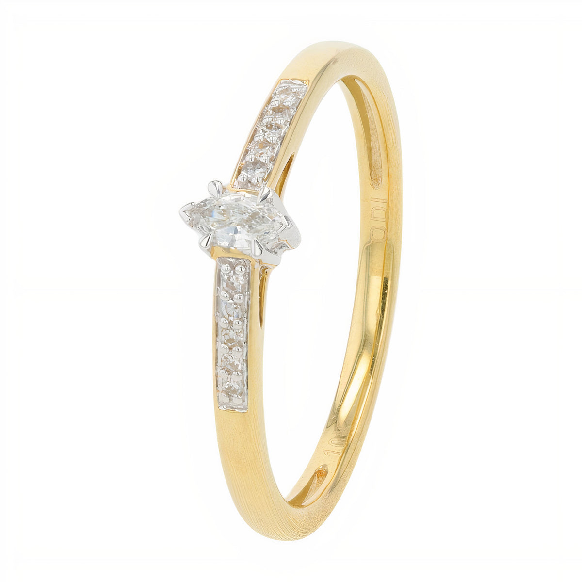 14K .12 CT Diamond Marquise Ring<p><strong>More Colors Available</p></strong>