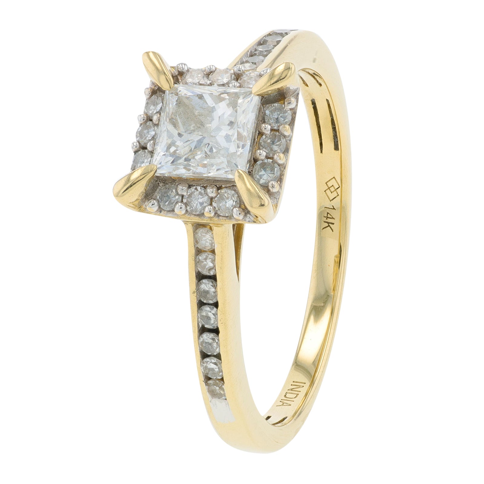 14K YG .75 CTW Diamond Engagement Ring