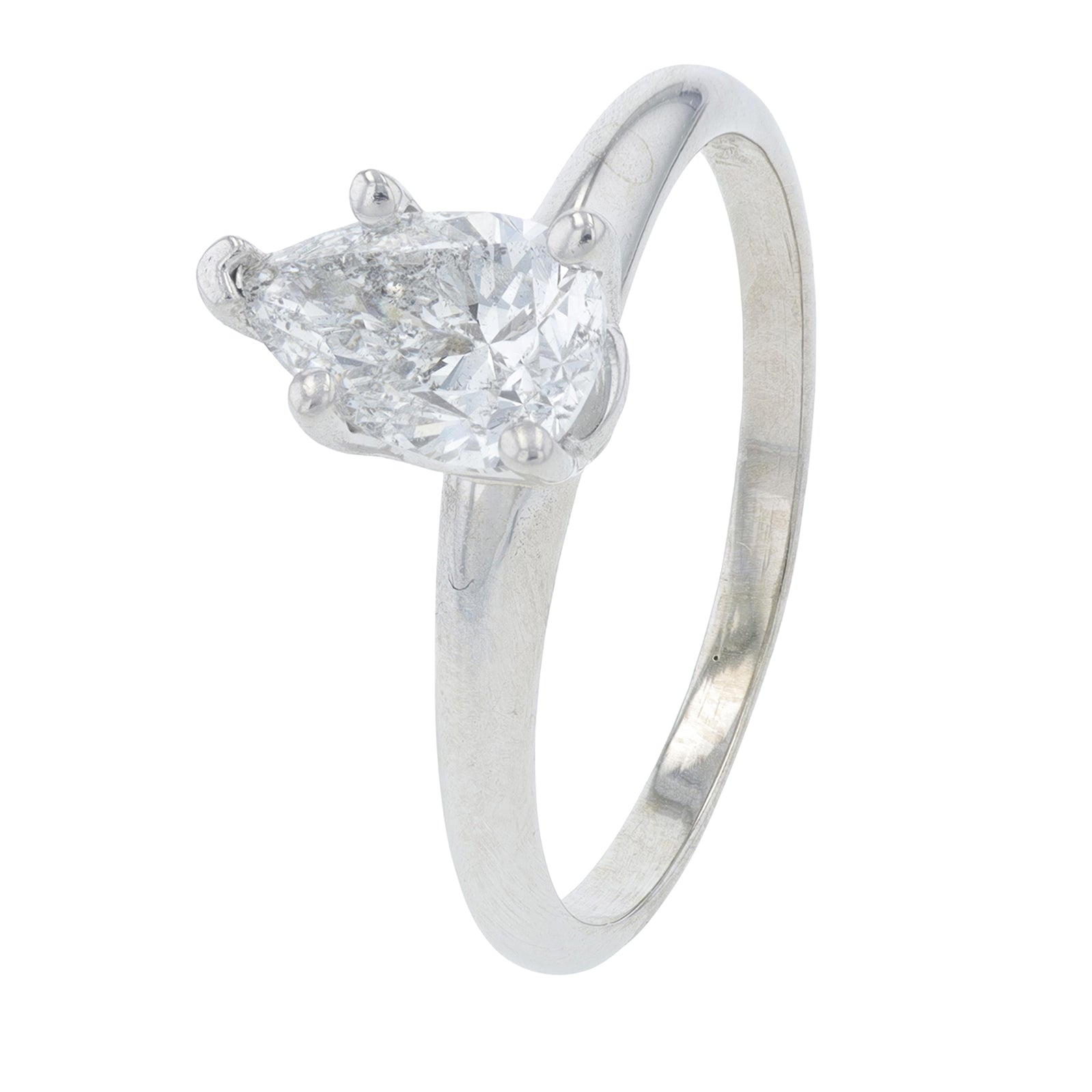 14K WG .85 CTW Diamond Engagement Ring