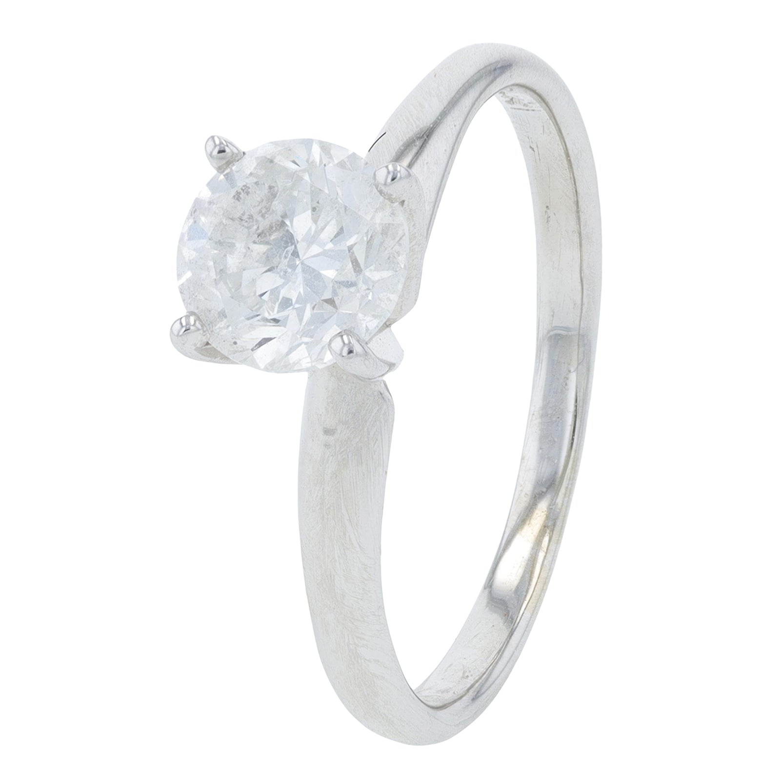 14K WG .90 CTW Diamond Engagement Ring