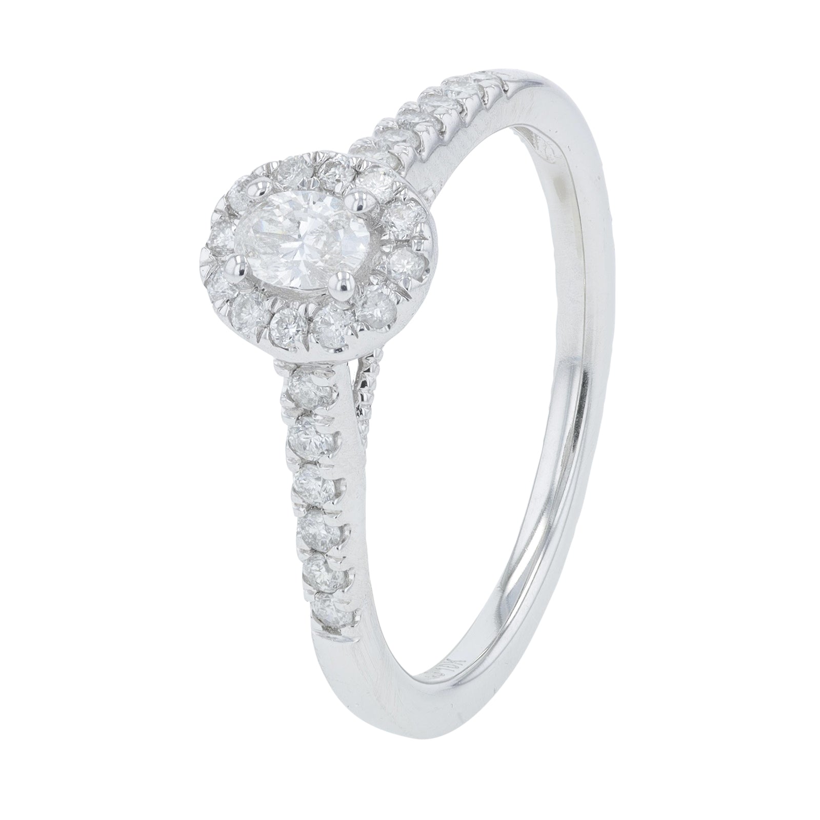 10K WG .38 CTW Diamond Engagement Ring