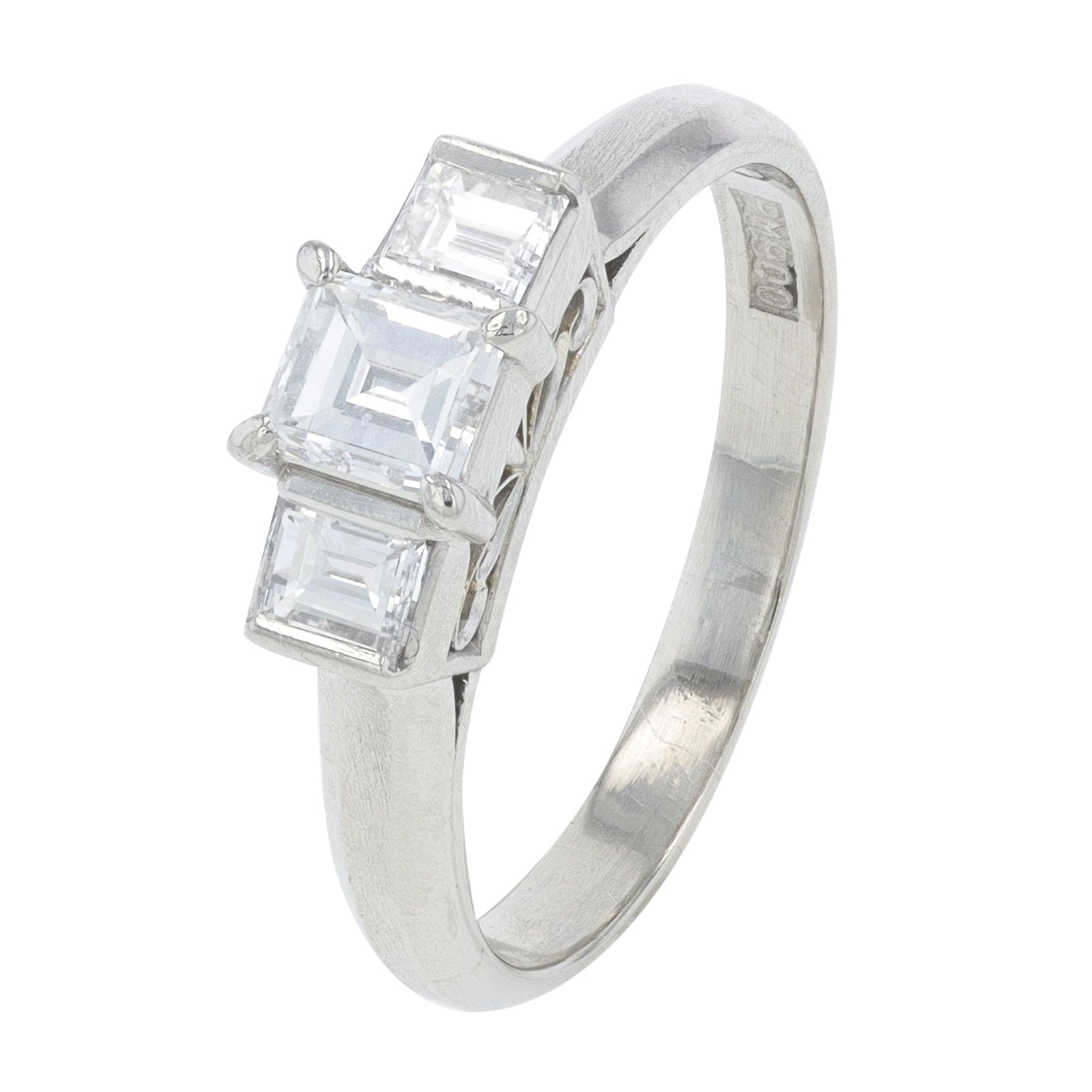 PT900 .70 CT Engagement Ring